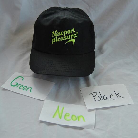 Vintage 90s Newport Pleasure Black Promo Snapback Black & Green - Picture 13 of 13